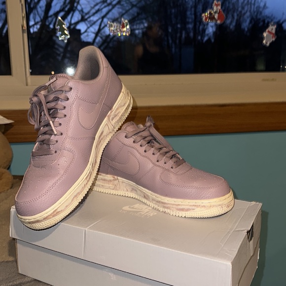 Purple and white air force 1s - Picture 2 of 3